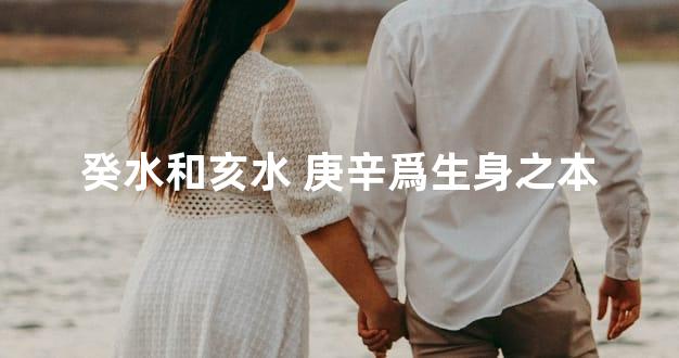 癸水和亥水 庚辛爲生身之本